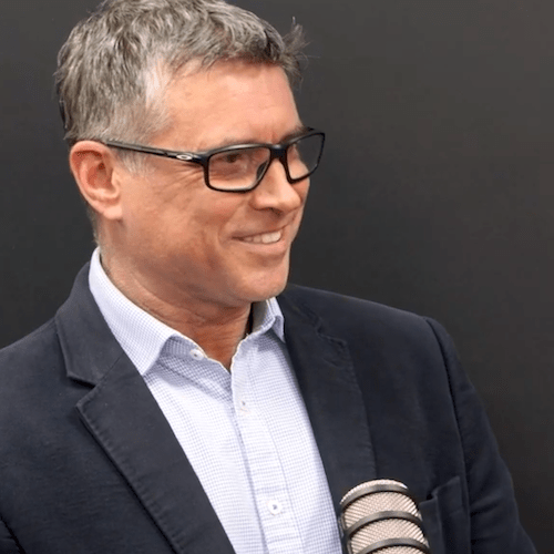 Pete Read speaking on a podcast